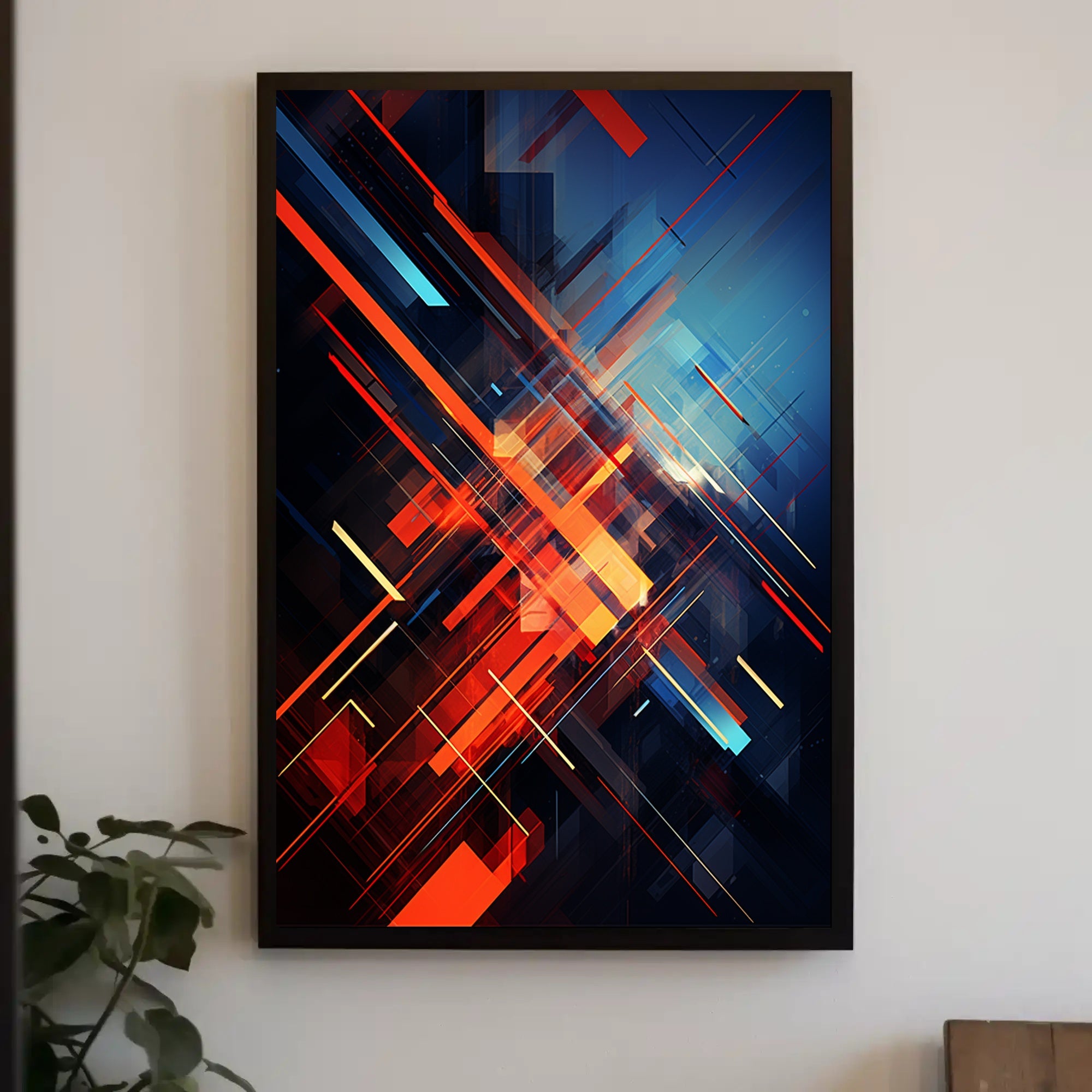 Dynamic Abstract Composition Abstract Poster PosterGoat