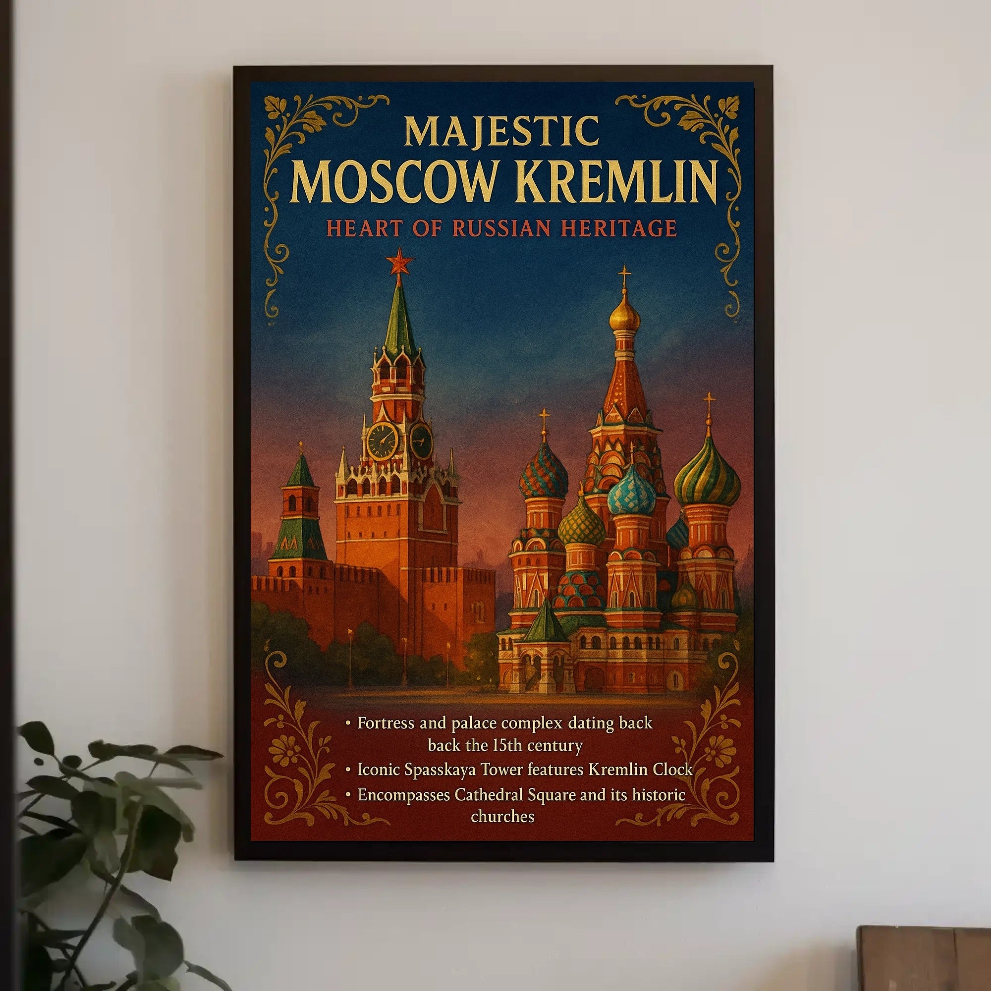 Majestic Moscow Kremlin Poster PosterGoat