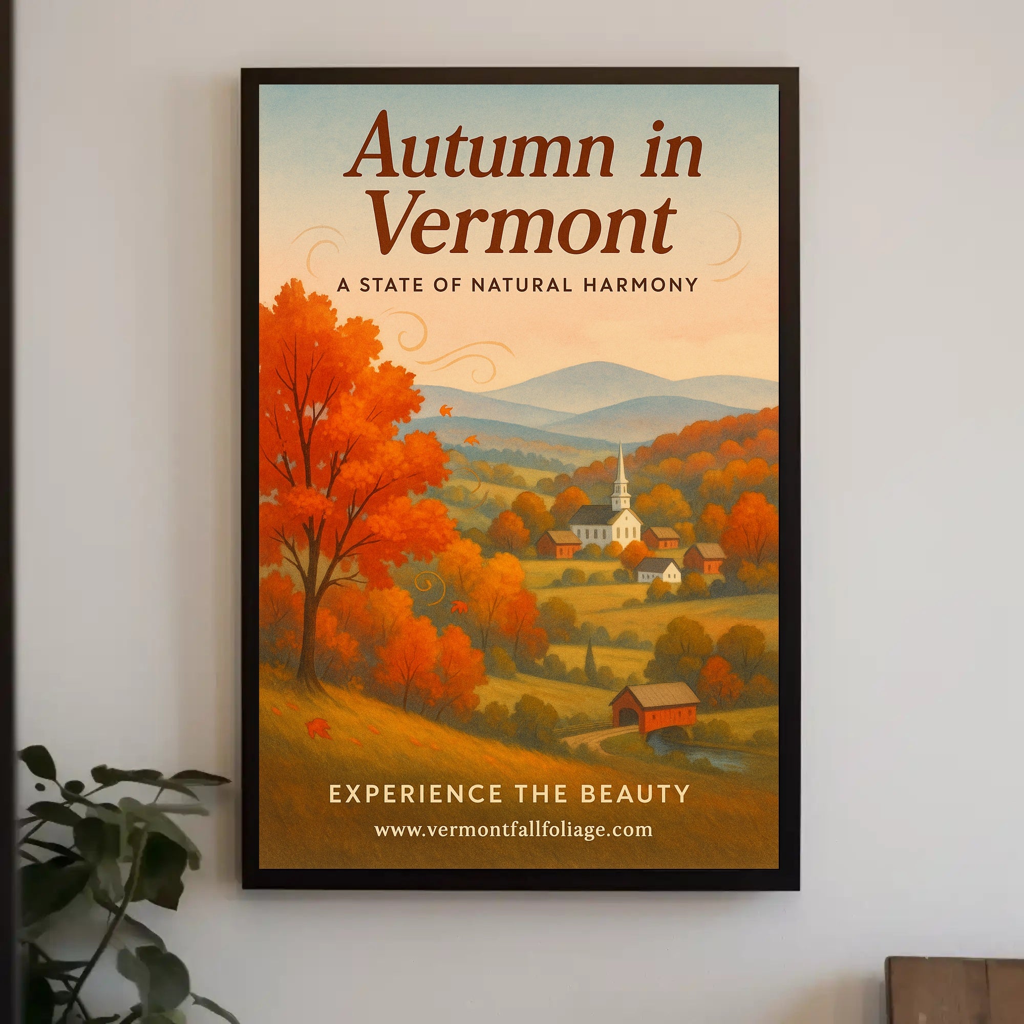Autumn in Vermont Wall Art Print