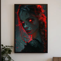 Enigmatic Red Glare Poster PosterGoat