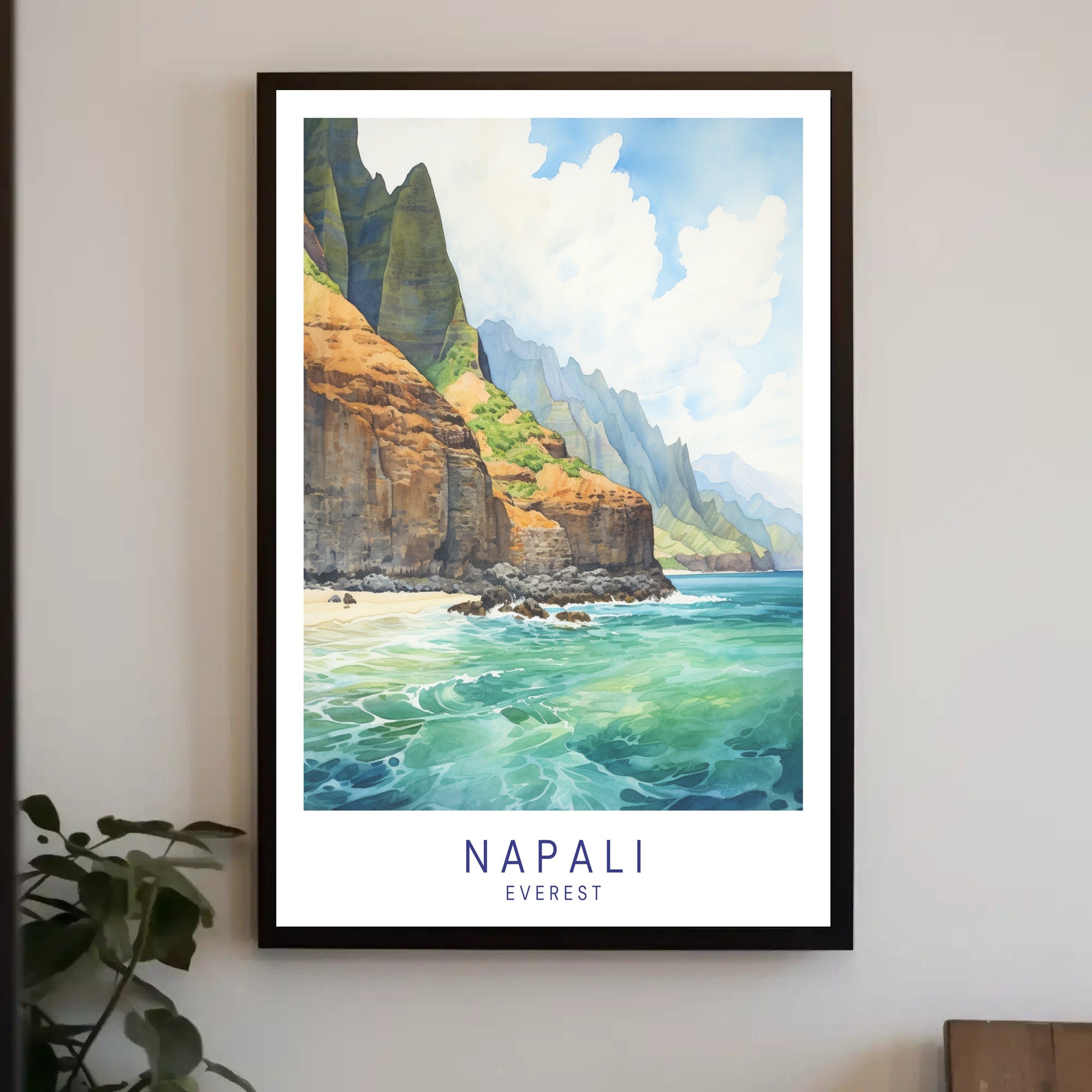 Napali Coast Artwork Poster PosterGoat