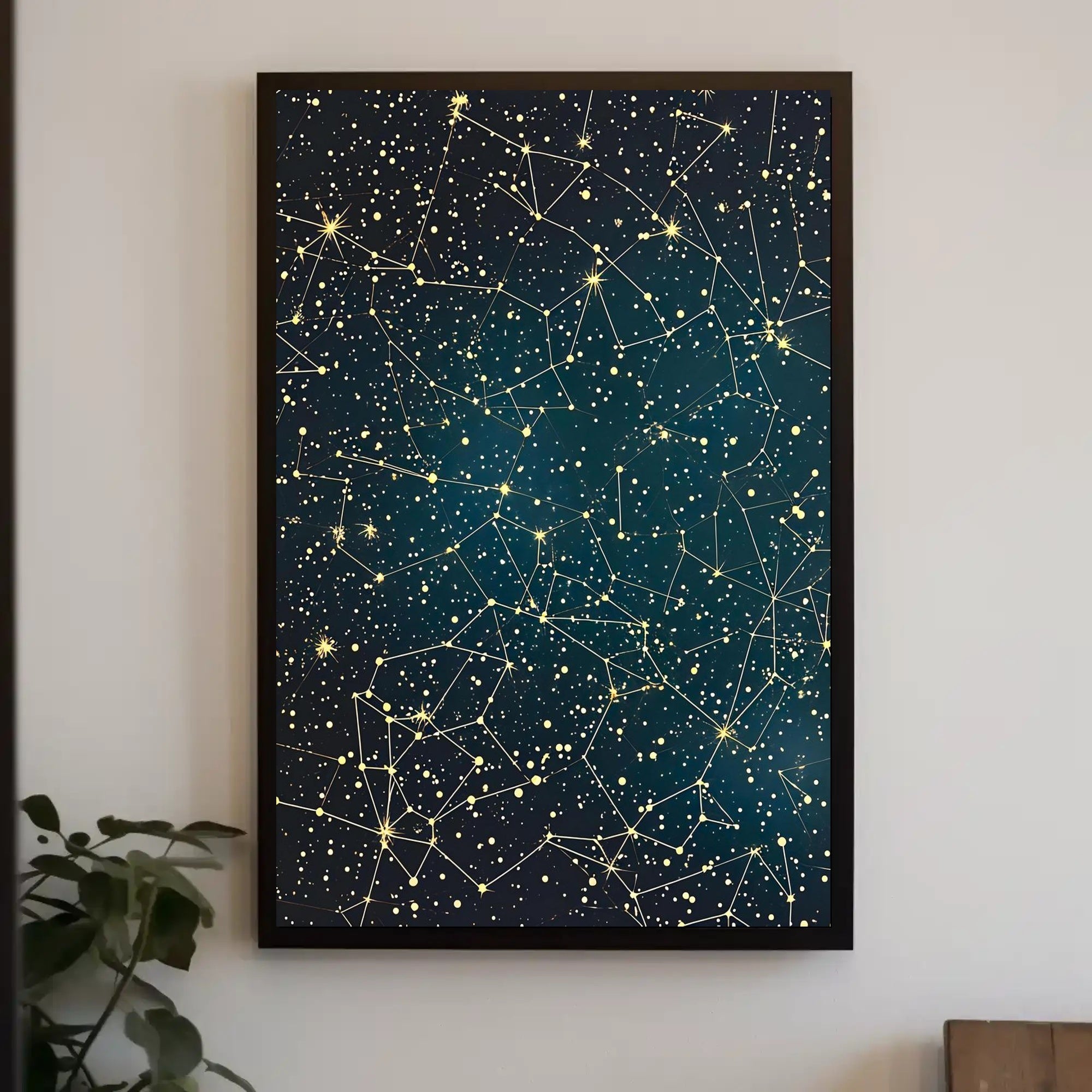 Starry Night Constellations Poster in Space or Astronomy Poster