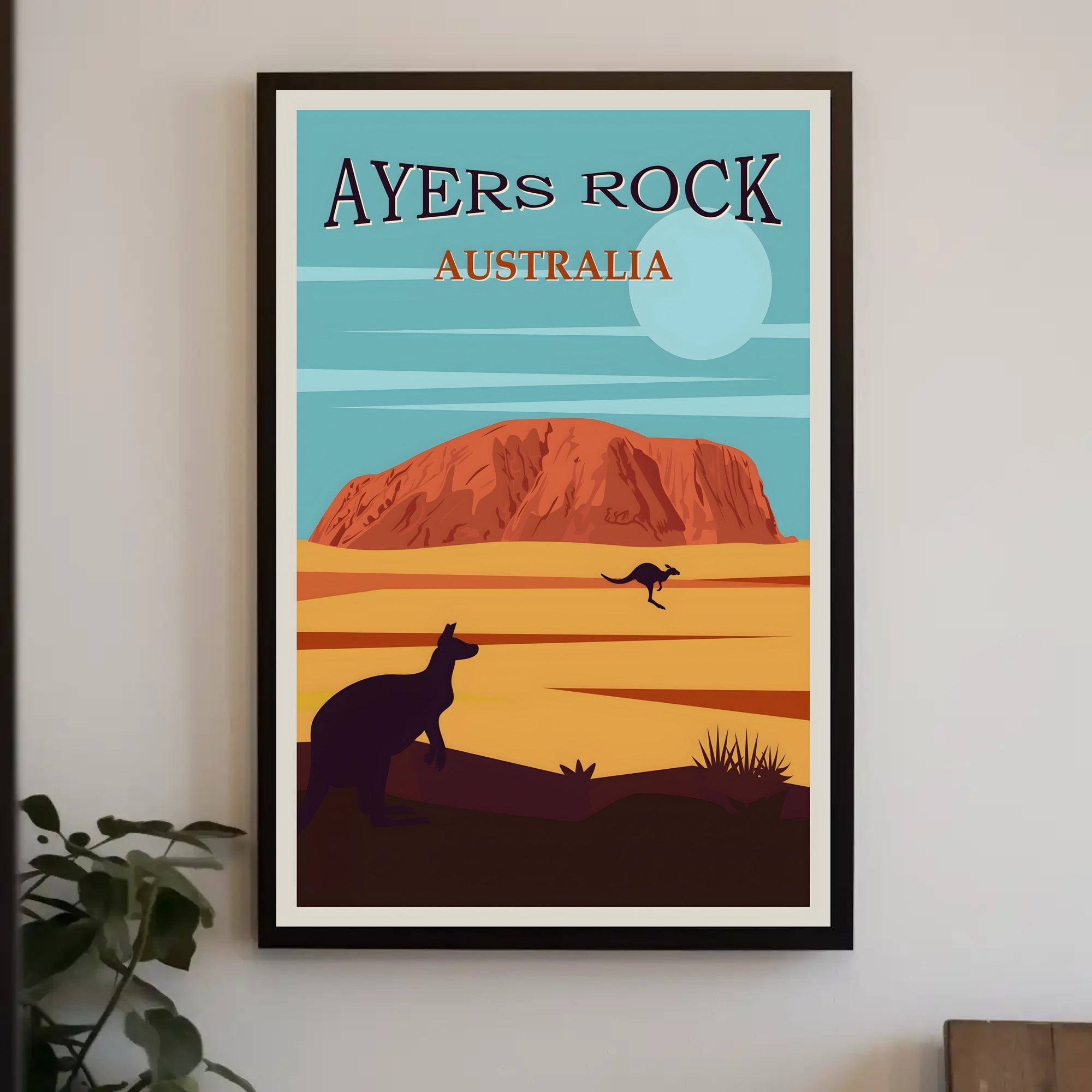 Ayers Rock Uluru Scenic Beauty Travel Poster