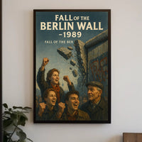 Fall of the Berlin Wall 1989 Poster PosterGoat
