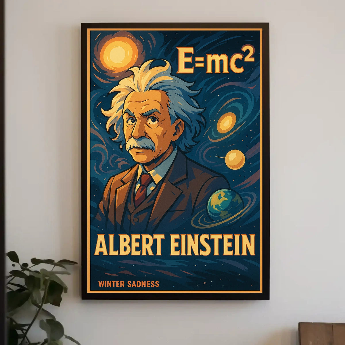 Albert Einstein Cosmic Visionary Poster