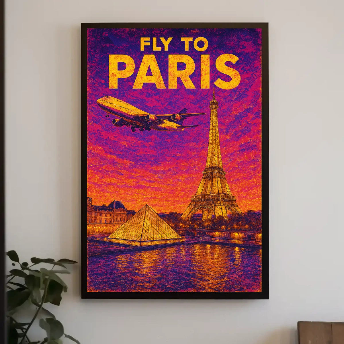 Fly To Paris Poster