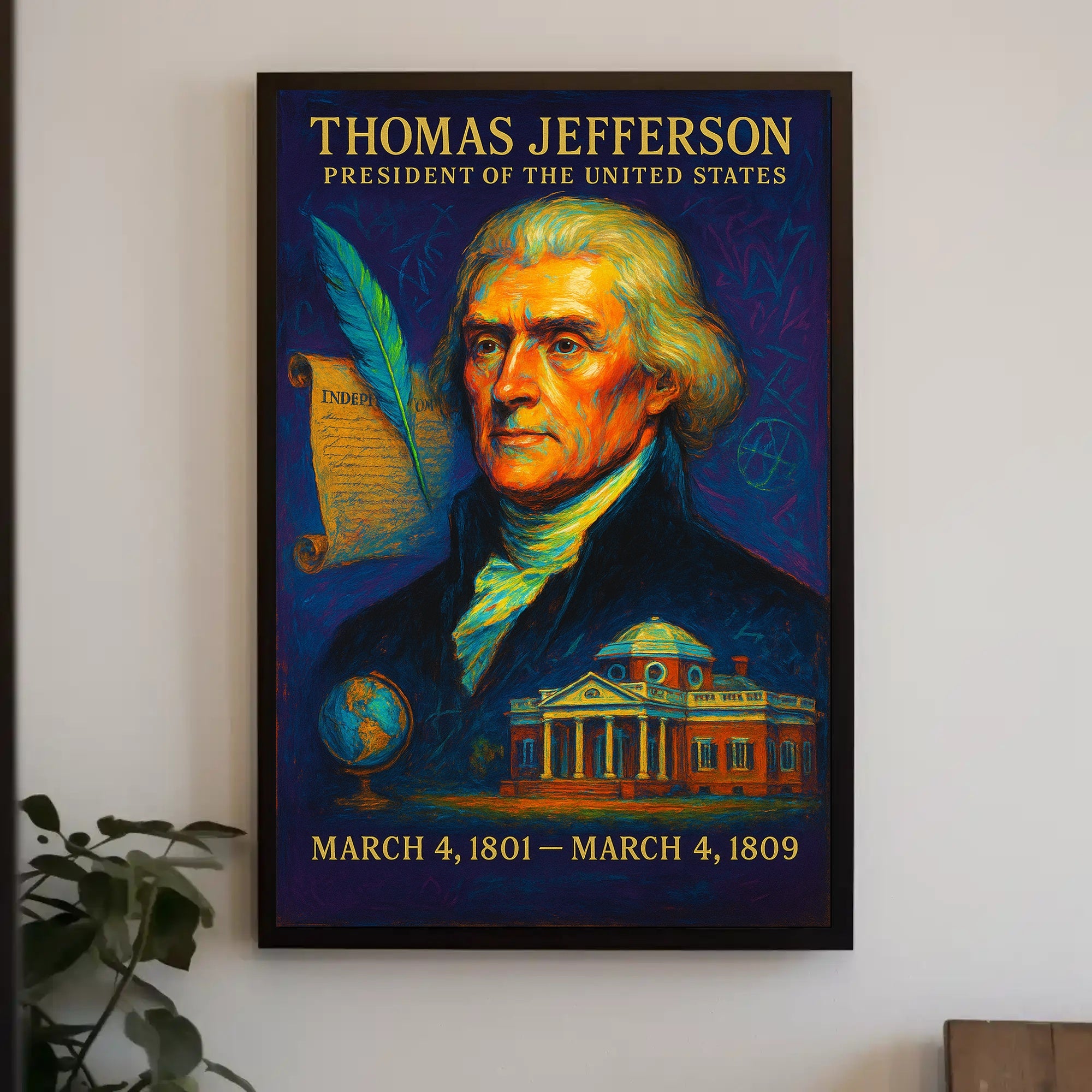 Thomas Jefferson President of the United States Poster