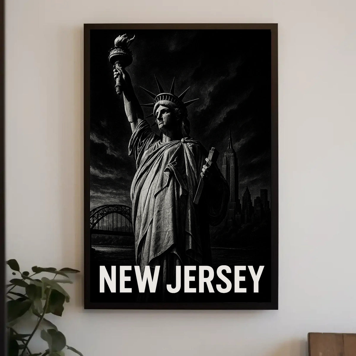 New Jersey Iconic Imagery Poster
