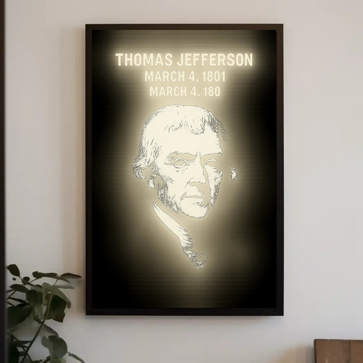 Jefferson Inauguration Dates History Timeline Archive Poster