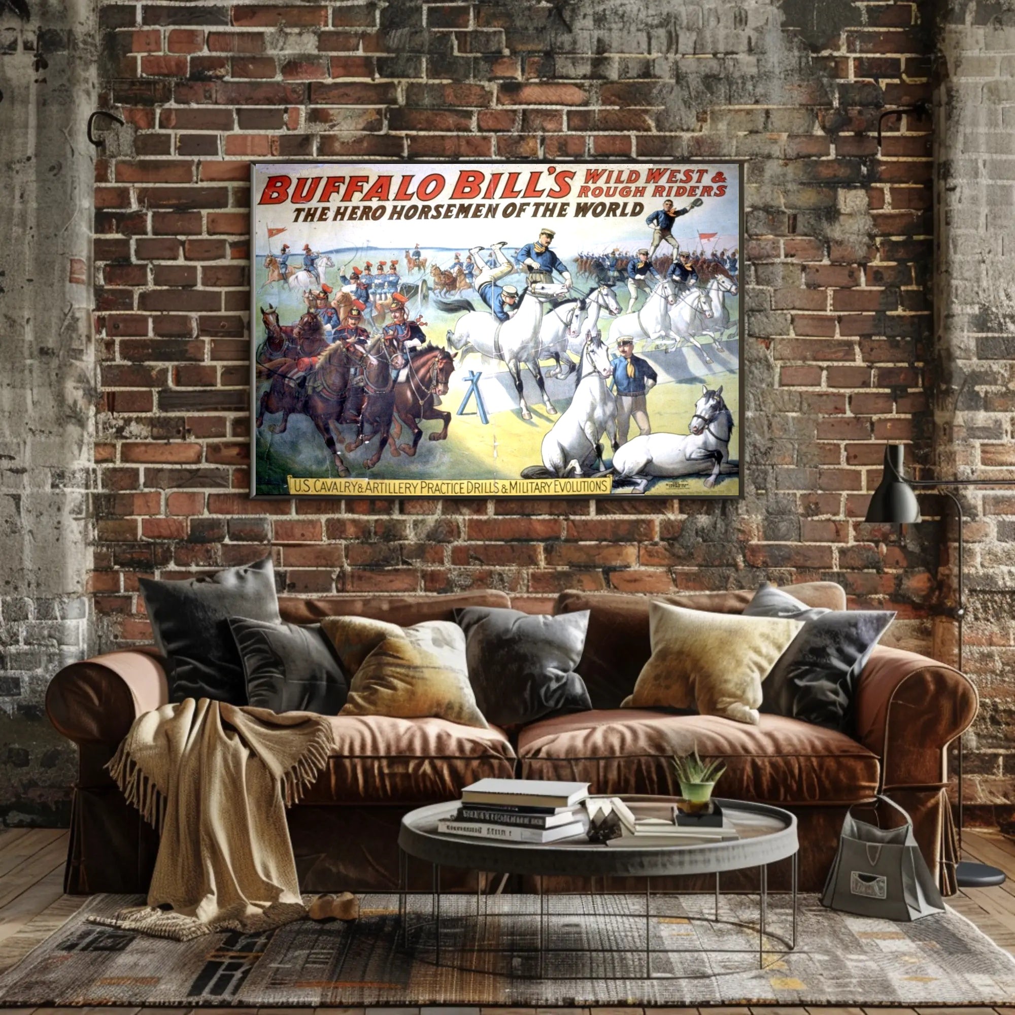 Buffalo Bills Wild West Show Poster Vintage Wall Art