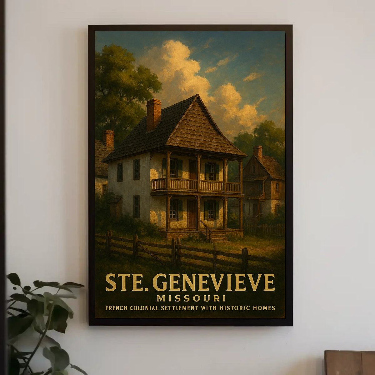 Ste. Genevieve French Colonial Poster