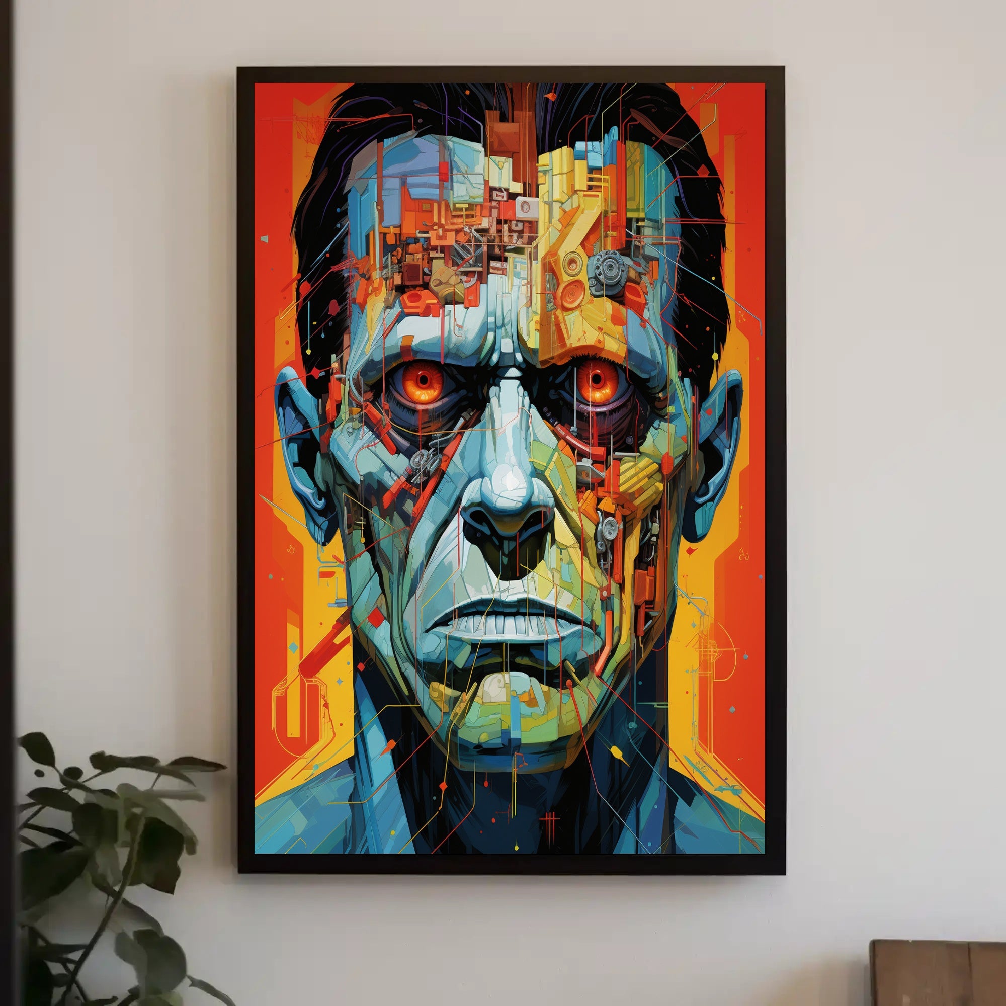 Cybernetic Portrait Poster PosterGoat