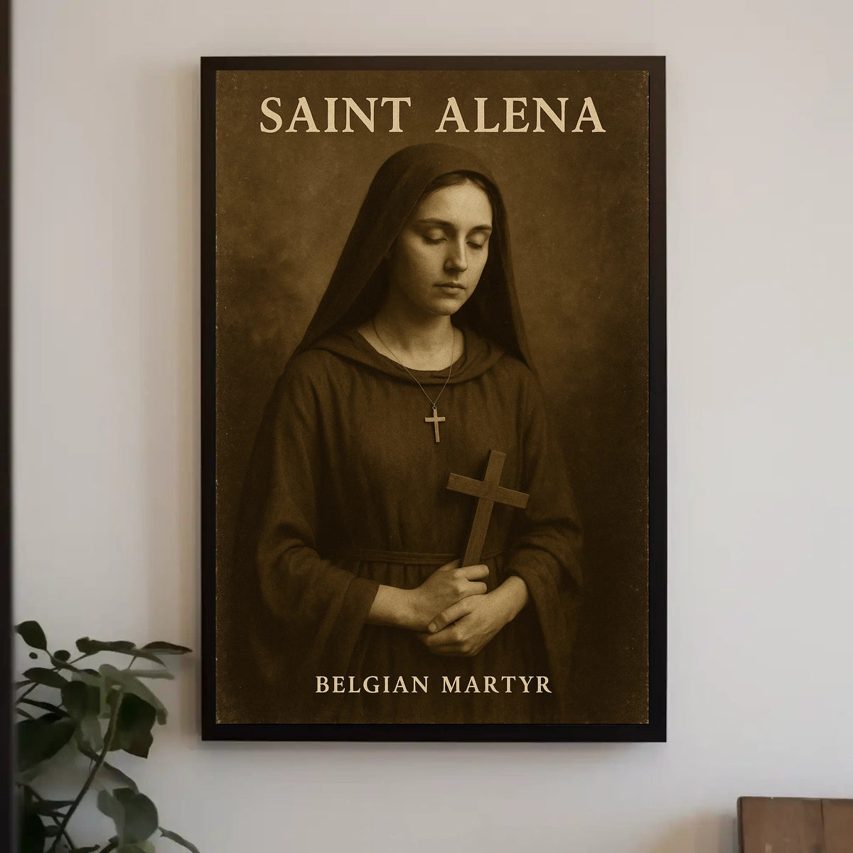 Saint Alena Belgian Martyr Poster