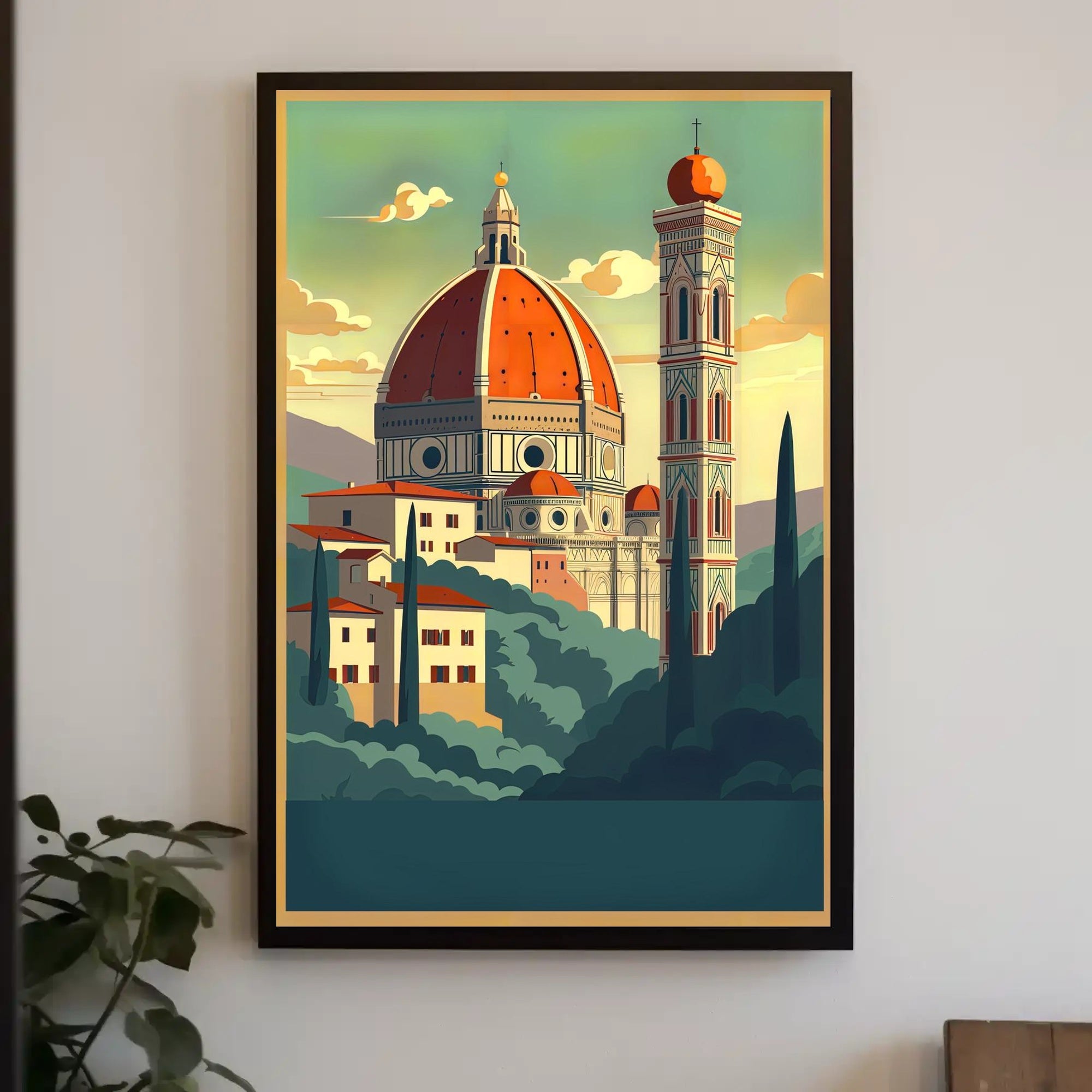 Artistic View of Florence's Duomo Poster