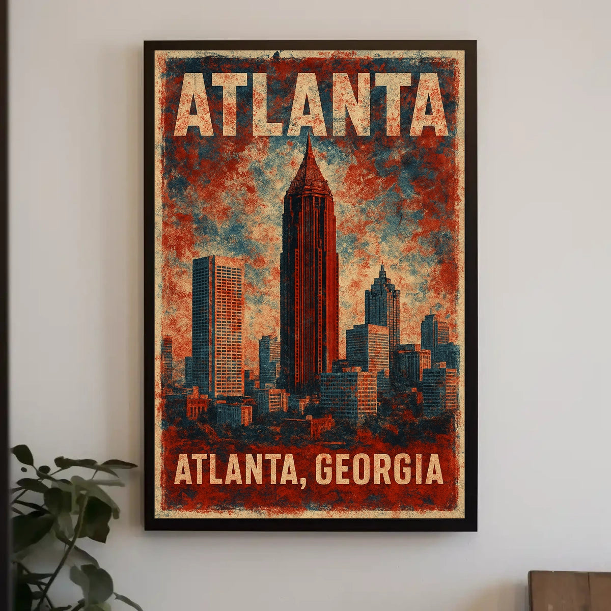 Atlanta Skyline Poster