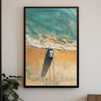 Raven's Solitude: Mystical Cliffside Art Poster PosterGoat