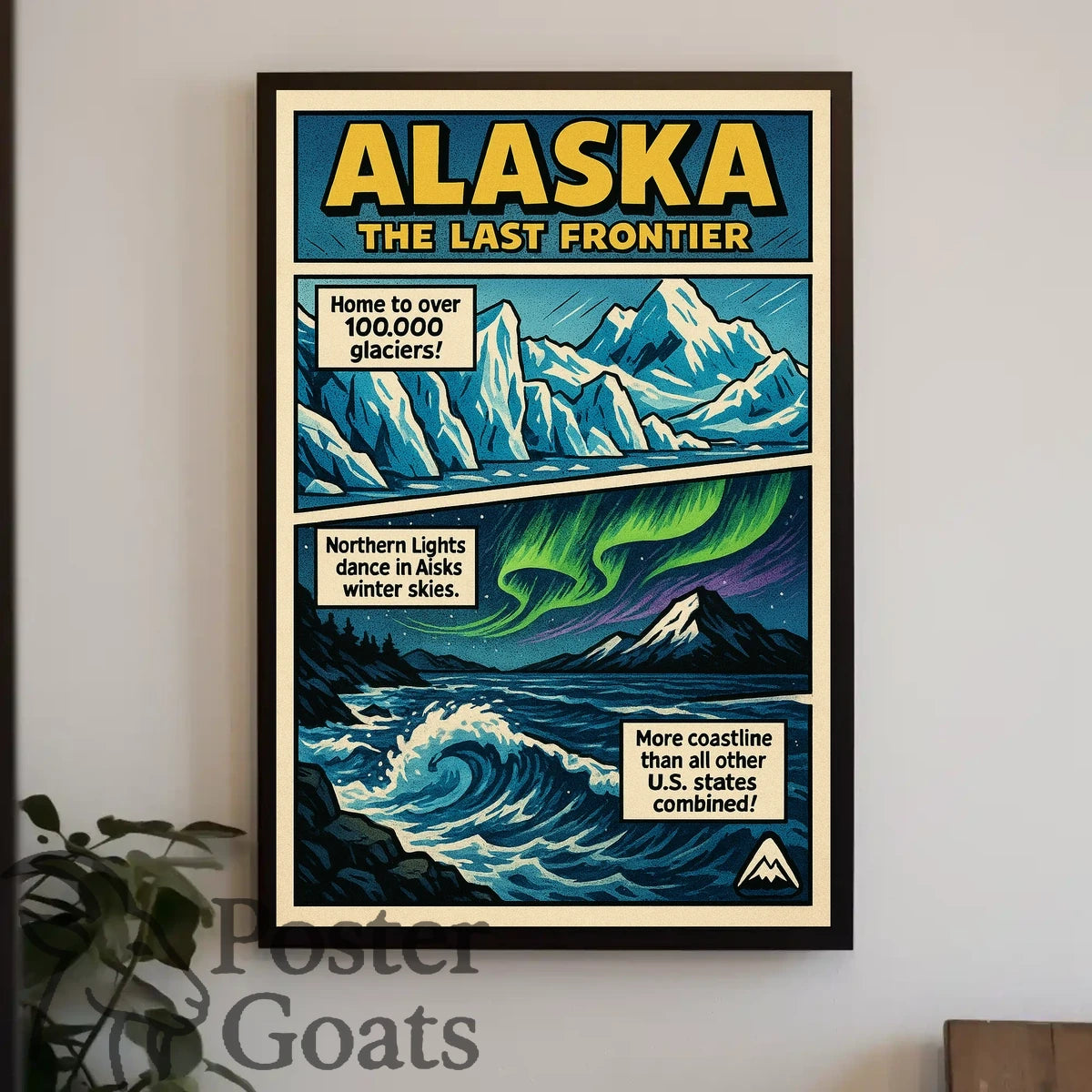 Alaska Adventure Vintage Travel Retro Travel Poster