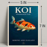 Koi Ornamental Fish Poster PosterGoat