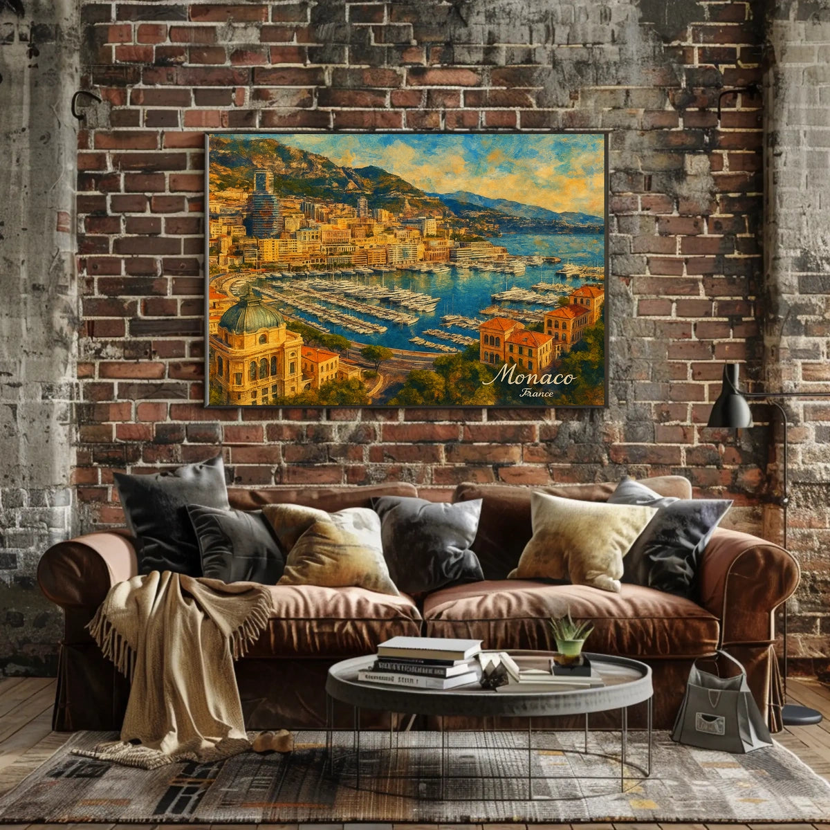 Monaco Harbor A Scenic View Poster