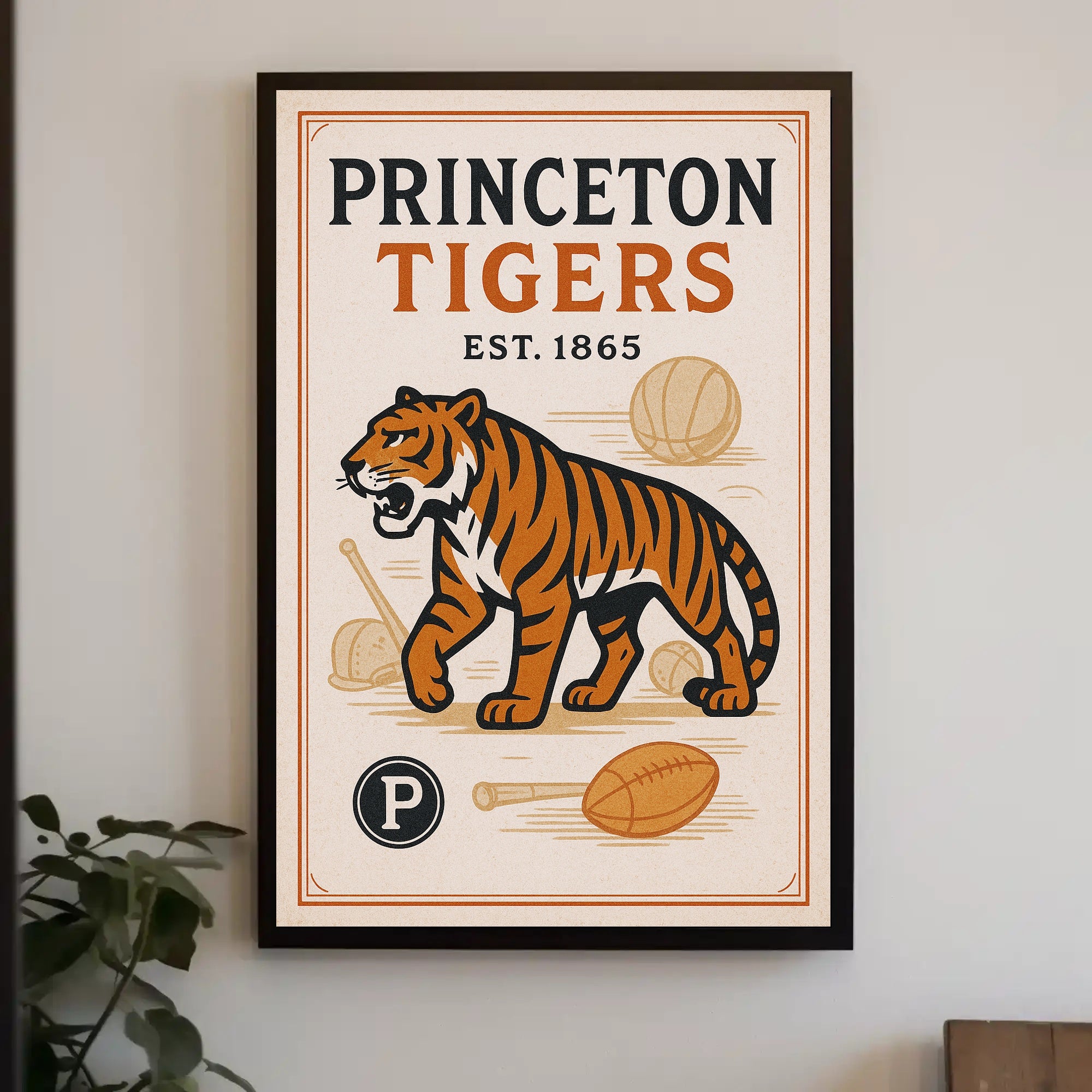 Princeton Tigers Est. 1865 Poster PosterGoat