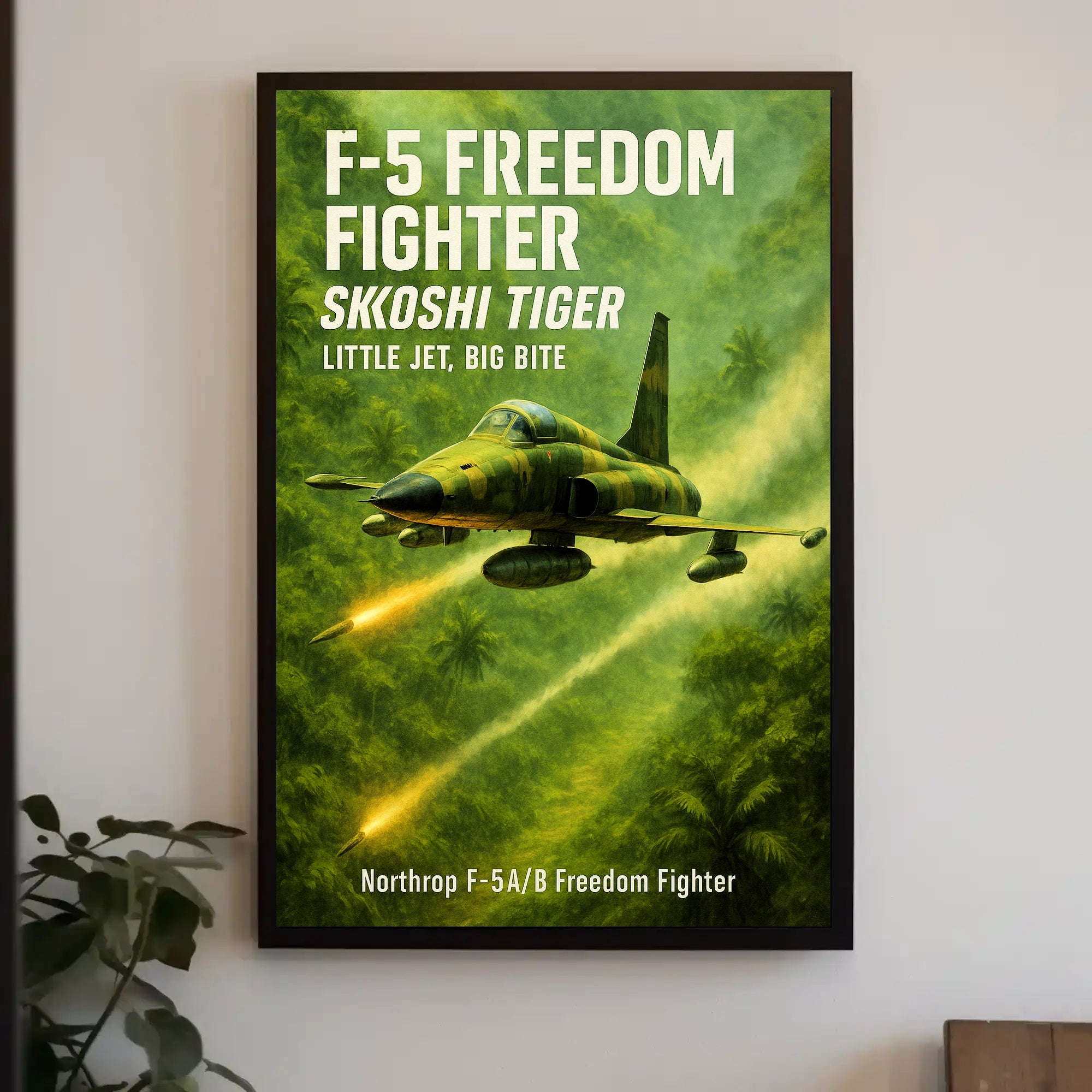 F-5 Freedom Fighter Skoshi Tiger Poster PosterGoat