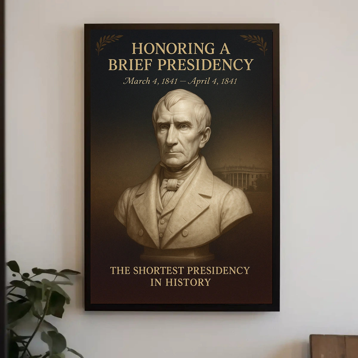 Honoring a Brief Presidency Poster