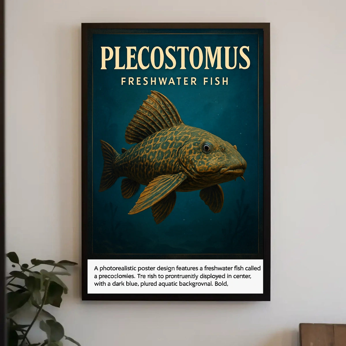 Plecostomus Freshwater Fish Poster