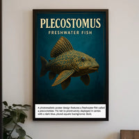 Plecostomus Freshwater Fish Poster