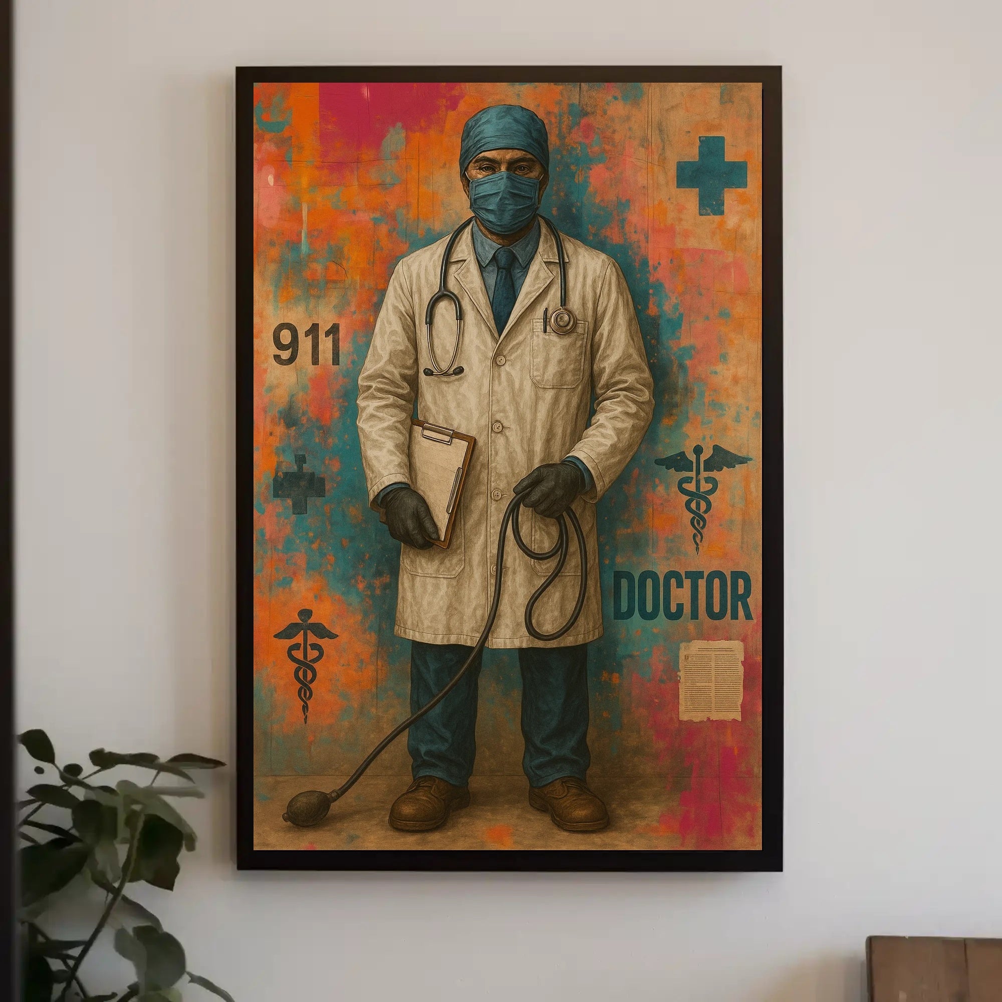 Healthcare Hero in Action - Artistic Poster