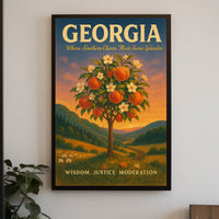 Georgia Where Southern Charm Meets Poster