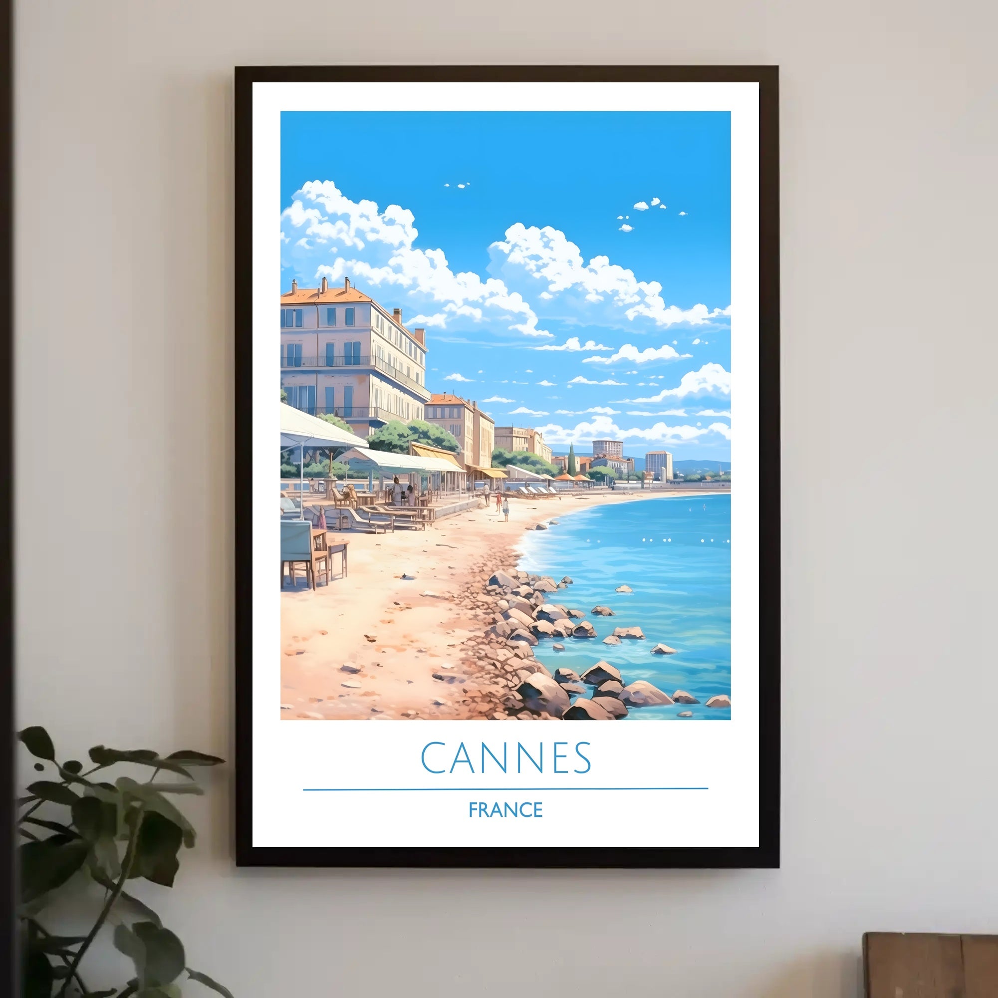 Coastal Charm of Cannes Poster