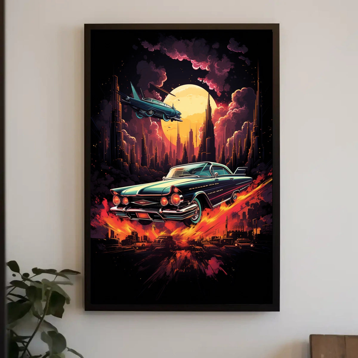 Retro Futurism In Motion Retro Poster