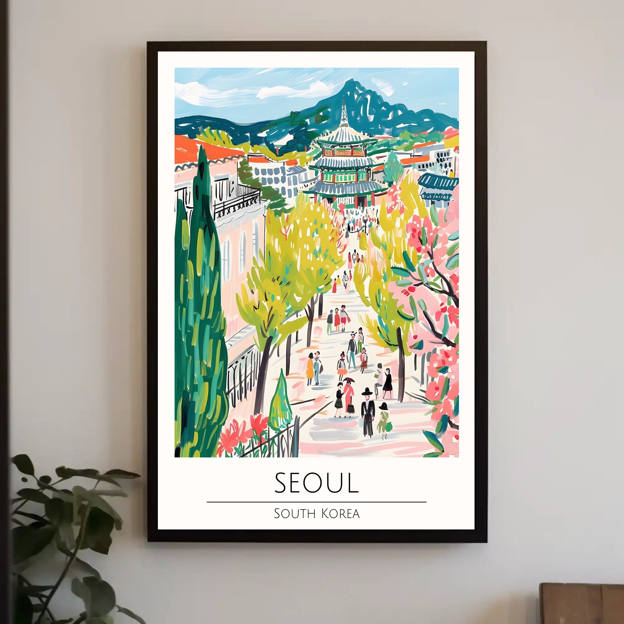Vibrant Streets of Seoul Poster PosterGoat