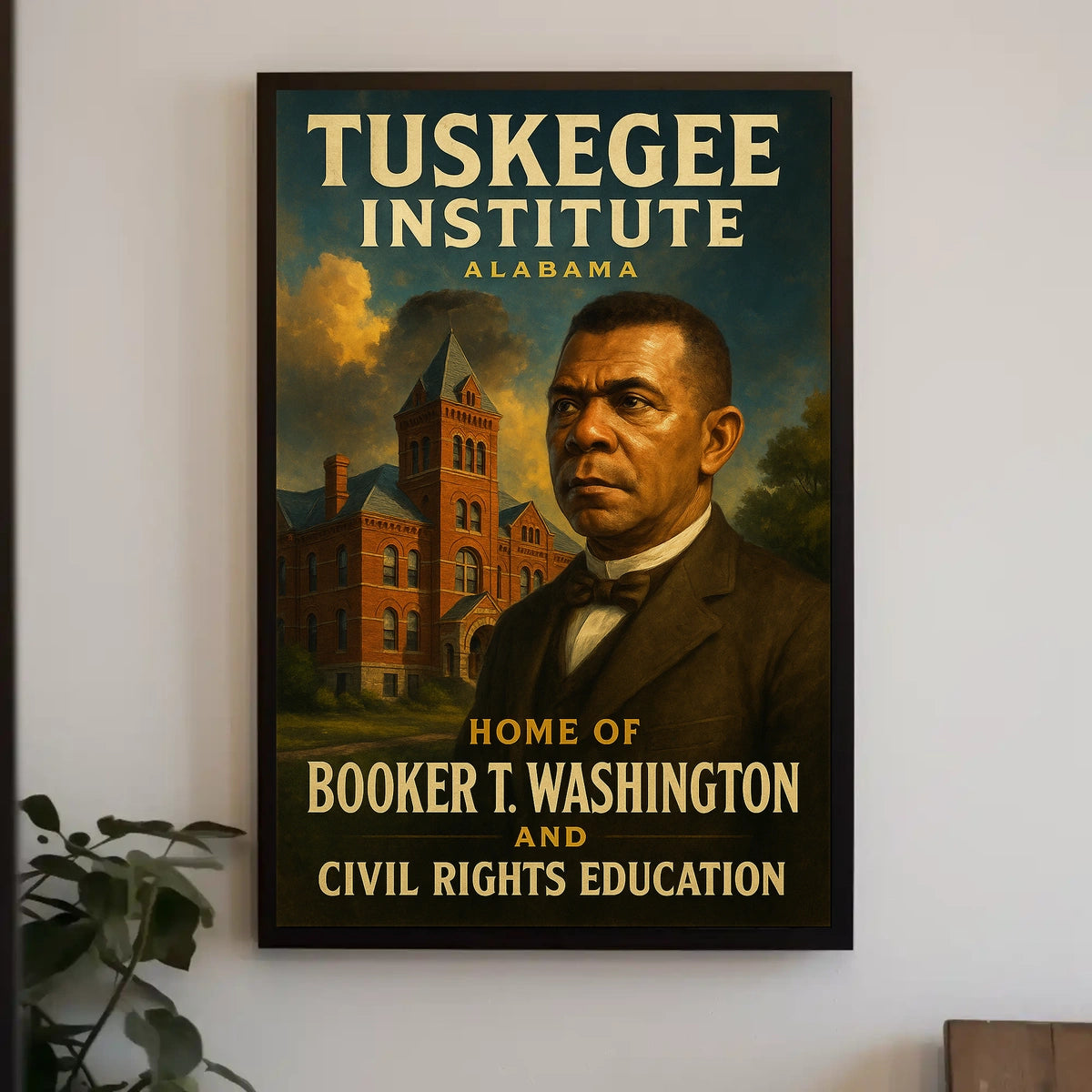 Booker T. Washington And Tuskegee Poster