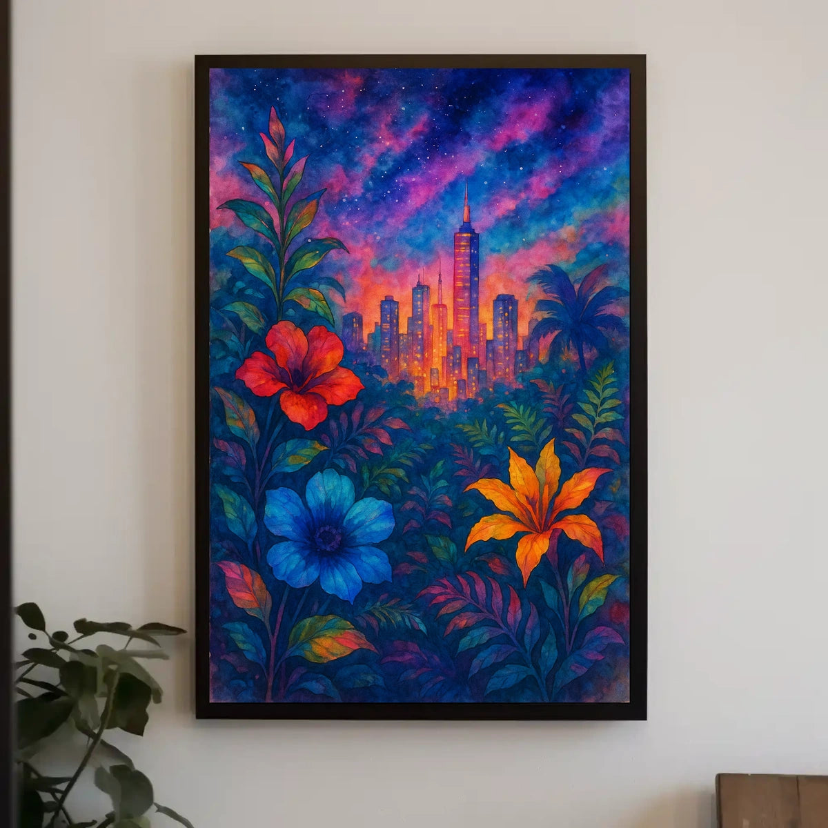 Cityscape In Bloom Poster