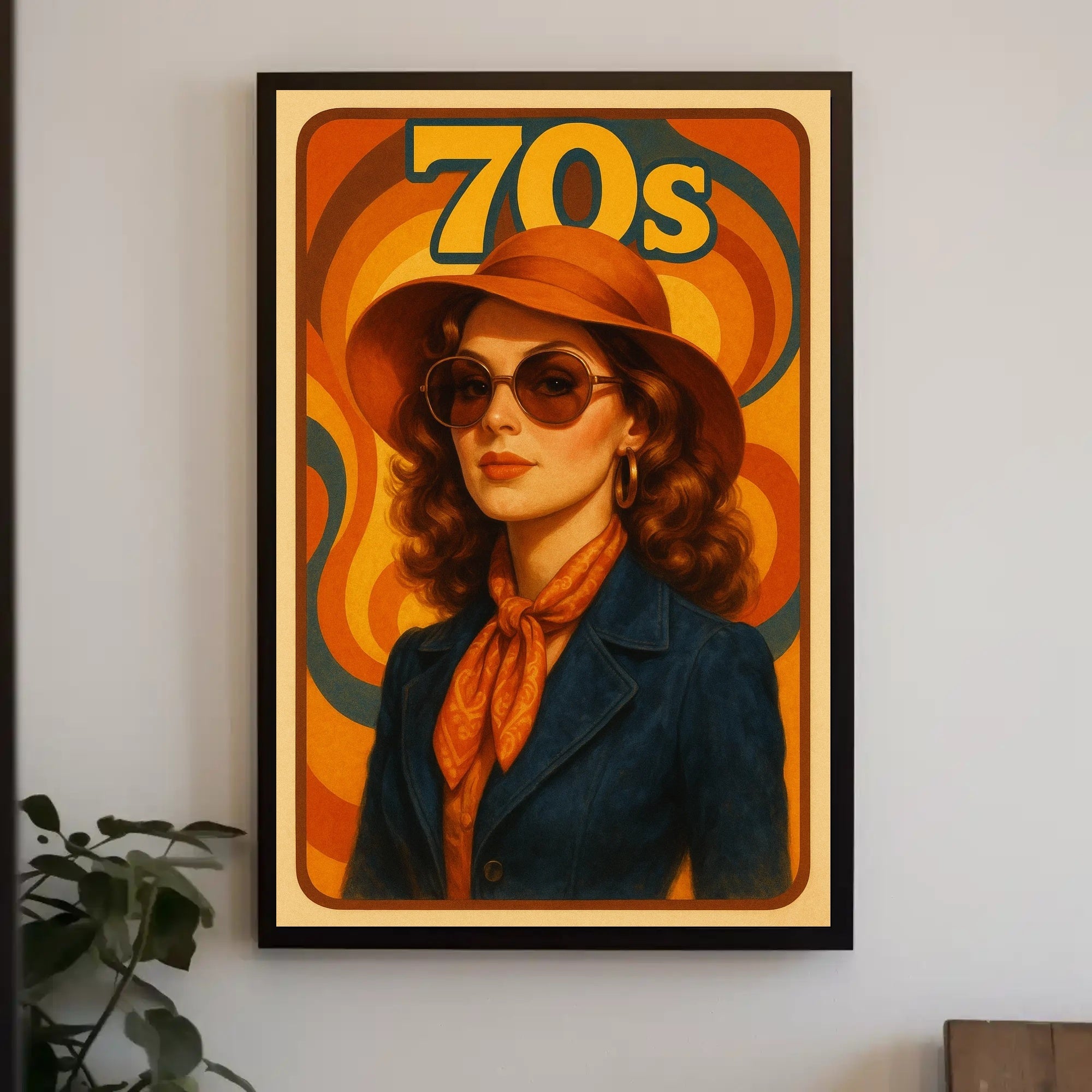 Retro 70s Fashion Vibe Pop Culture Poster