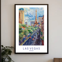Las Vegas Skyline Poster PosterGoat