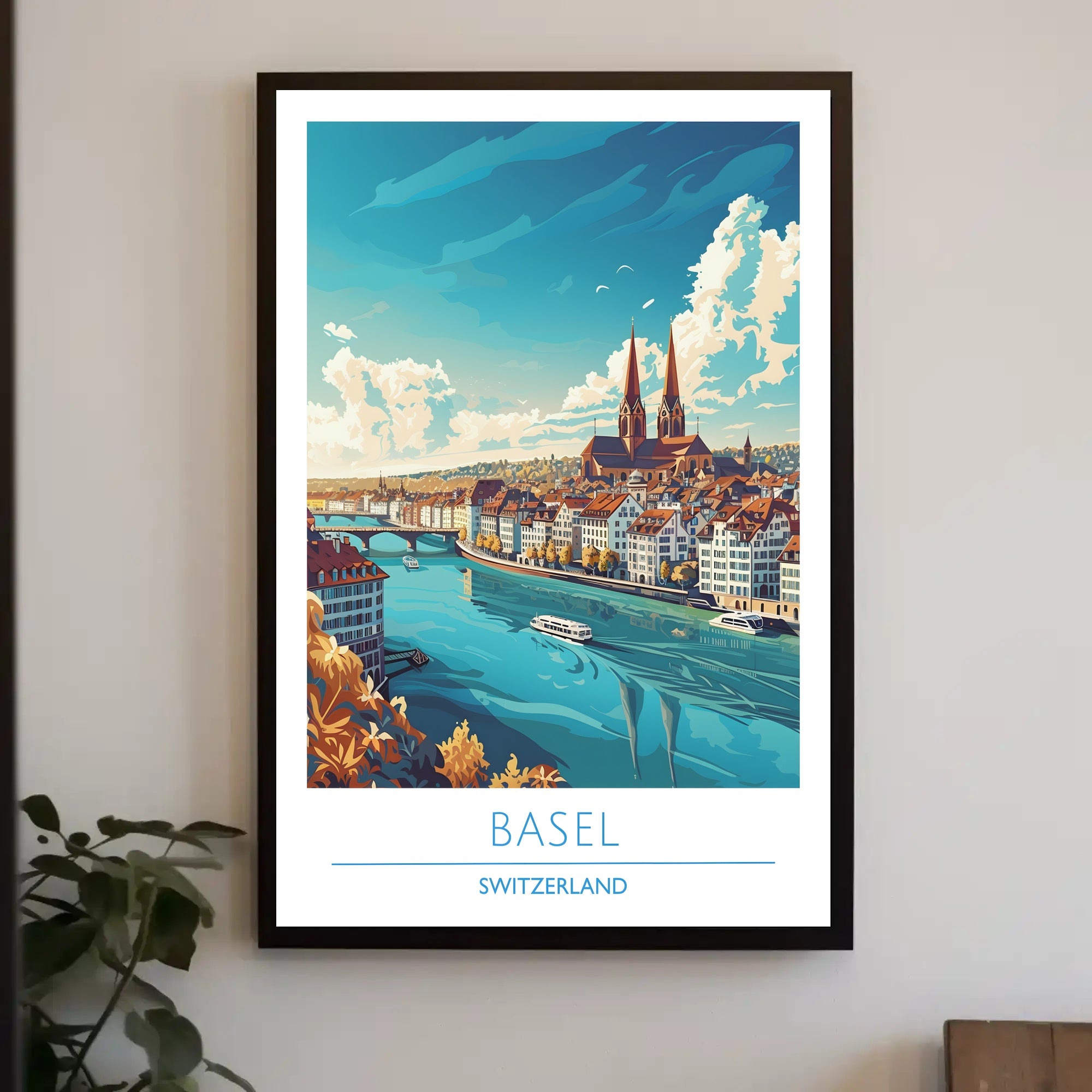 Basel Cityscape Poster