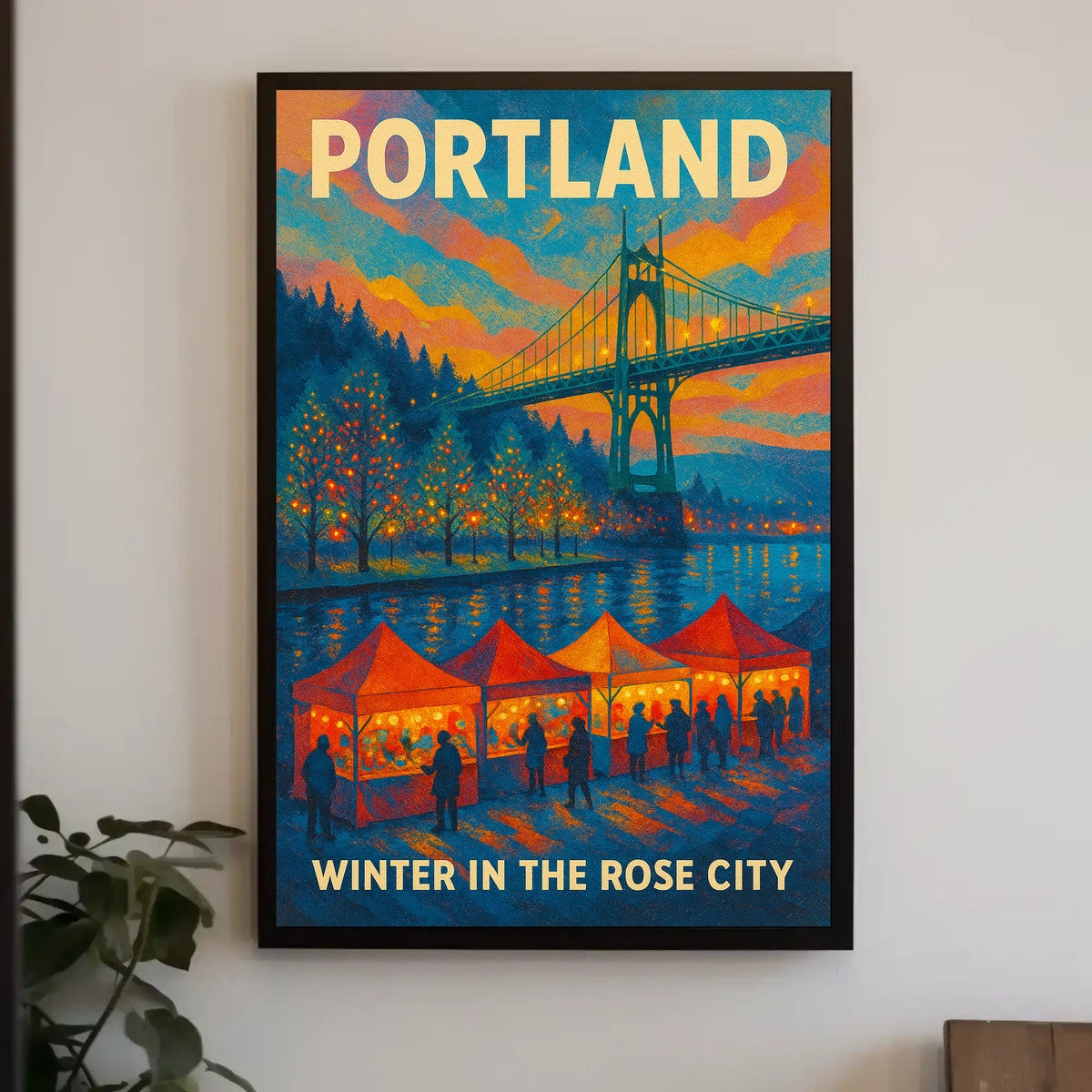 Winter in the Rose City Poster