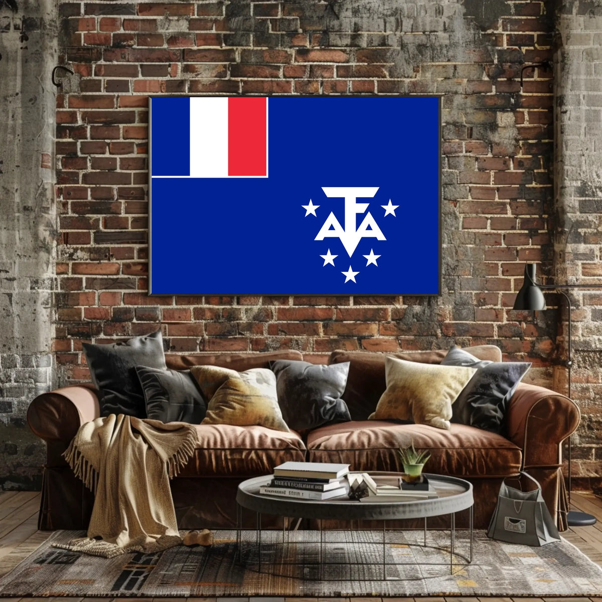 French Southern Territories Flag Poster