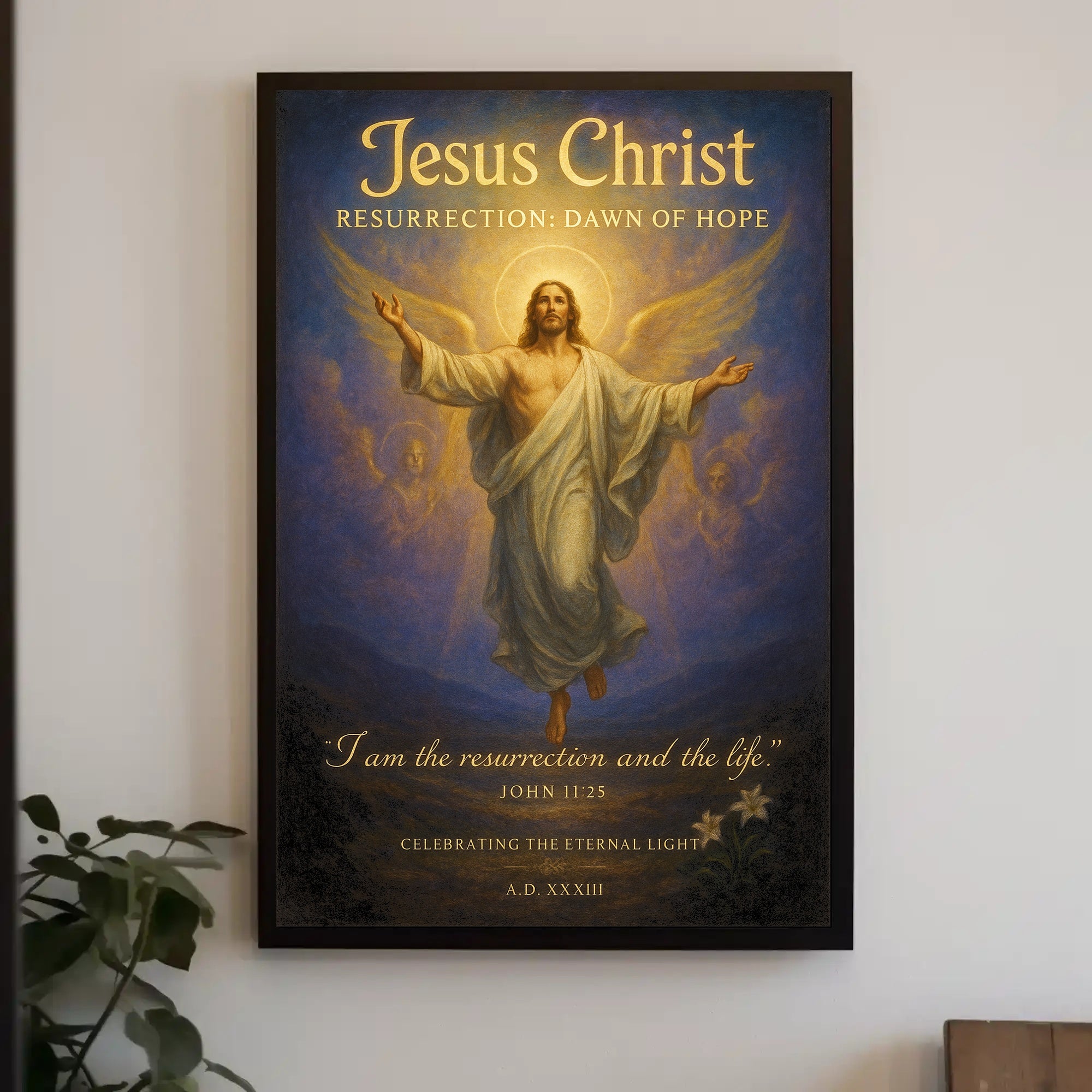 Jesus Christ Resurrection Dawn of Hope Poster PosterGoat