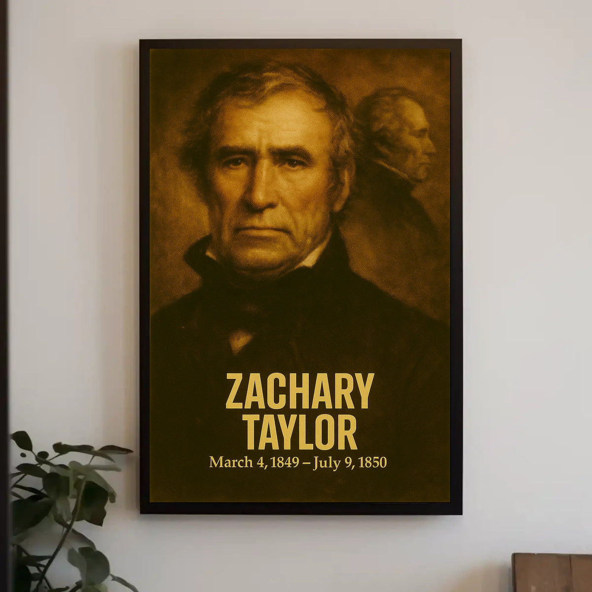 Zachary Taylor Presidential Portrait Poster