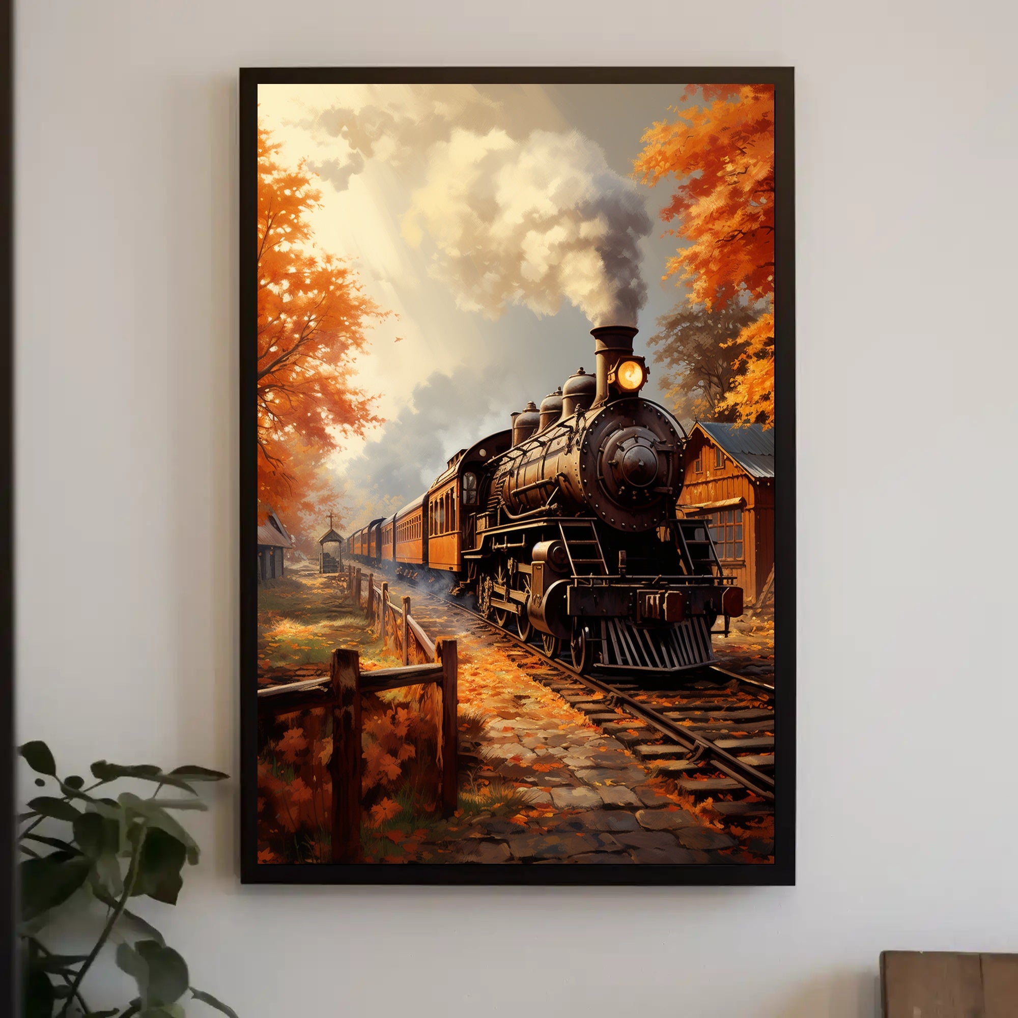Autumn Steam Journey Poster