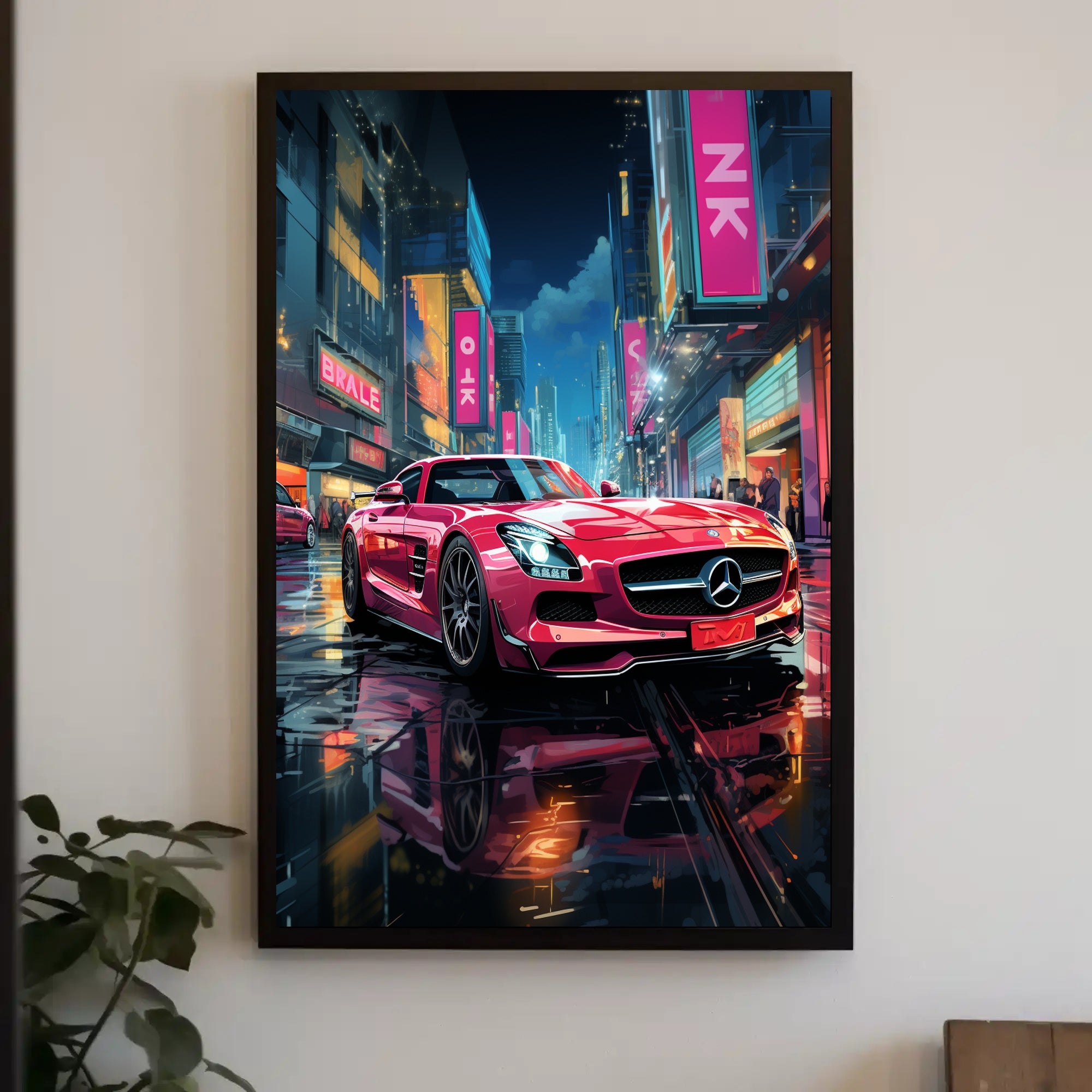 Urban Night Drive Poster PosterGoat