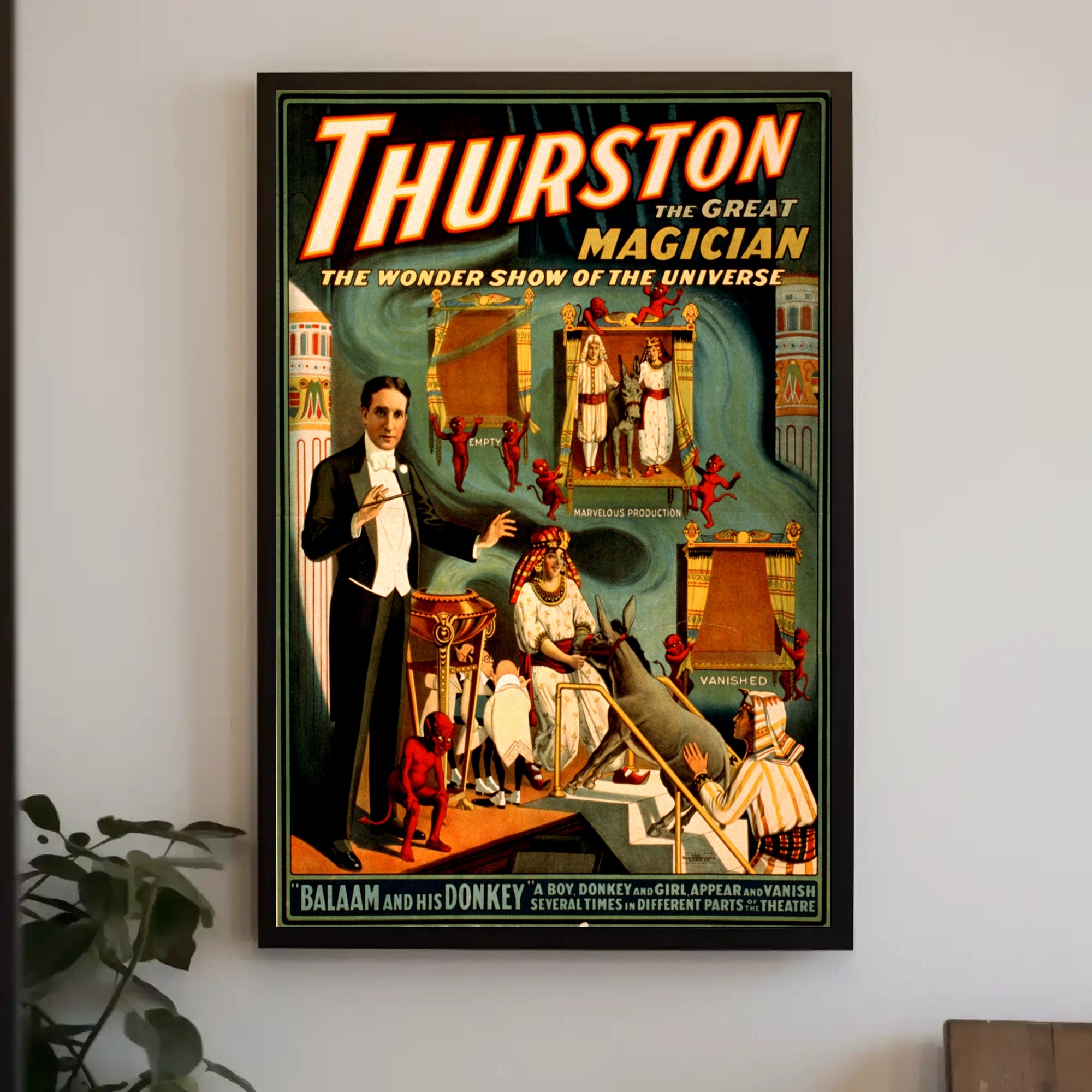 Thurston the Great Magician Vintage Show Magic Poster