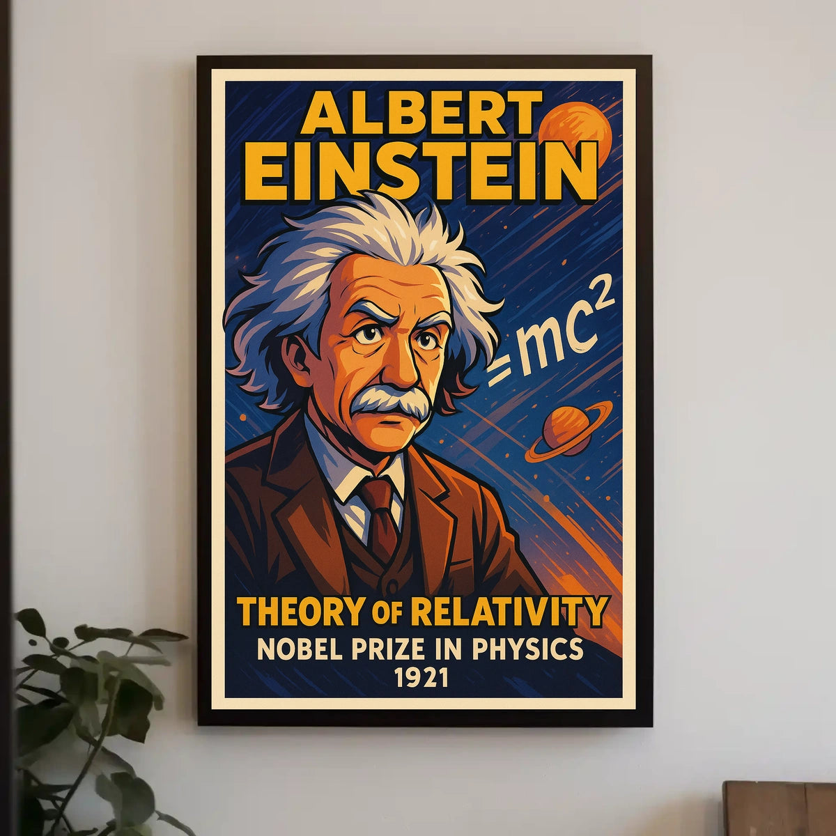 Albert Einstein Theory Of Relativity Poster