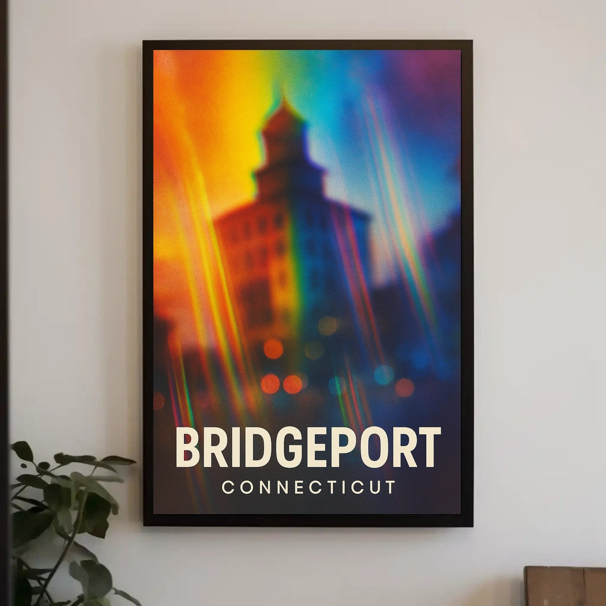 Bridgeport Vibes Minimalist Cityscape Poster