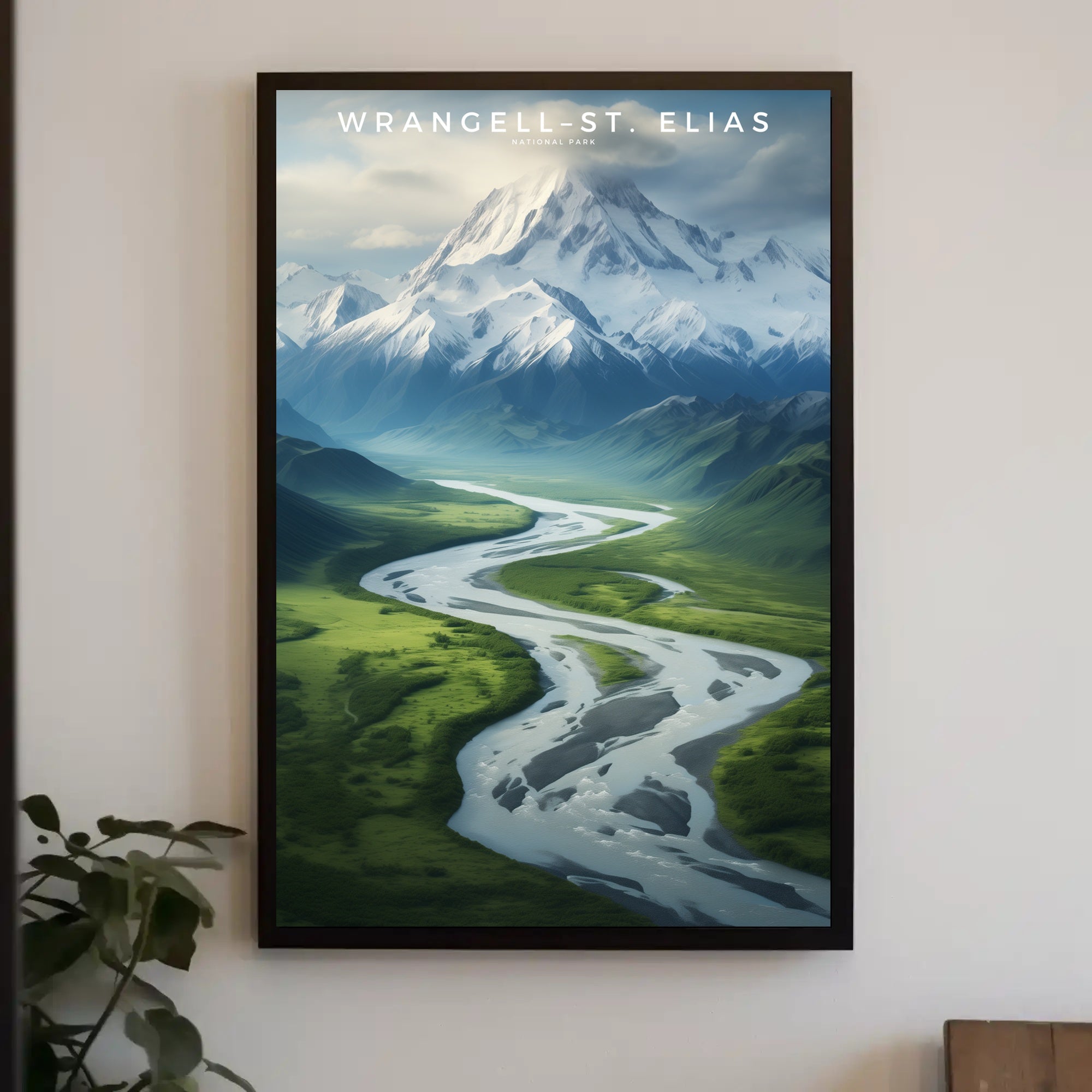 Wrangell St Elias Wilderness Poster Vintage Travel Print