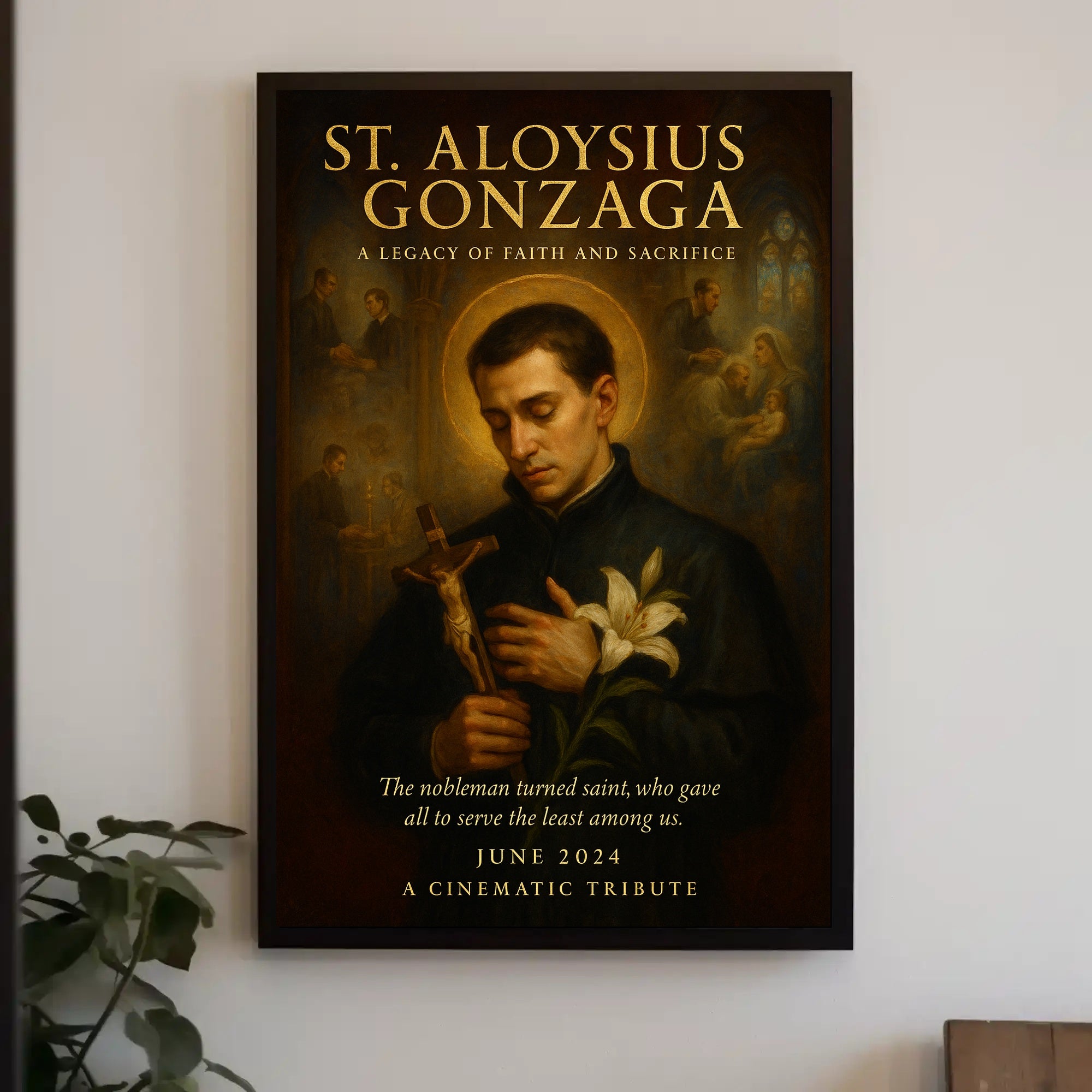 Saint Aloysius Gonzaga Devotional Cultural or Heritage Poster PosterGoat