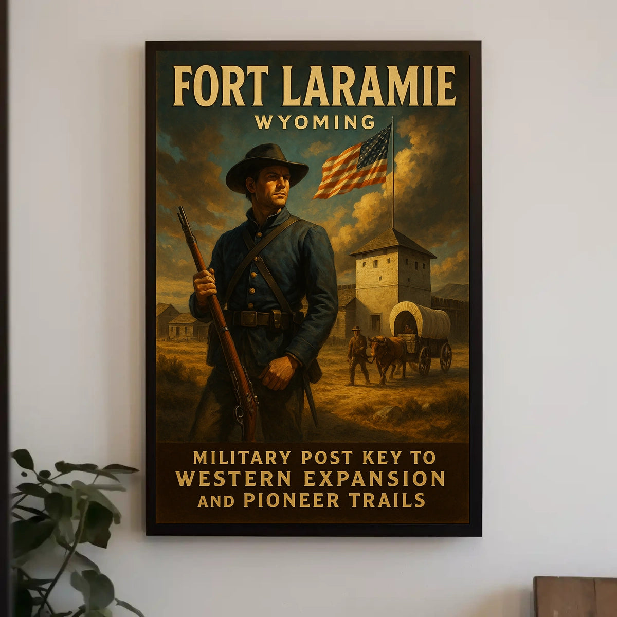 Fort Laramie Key To Western Expansion Poster